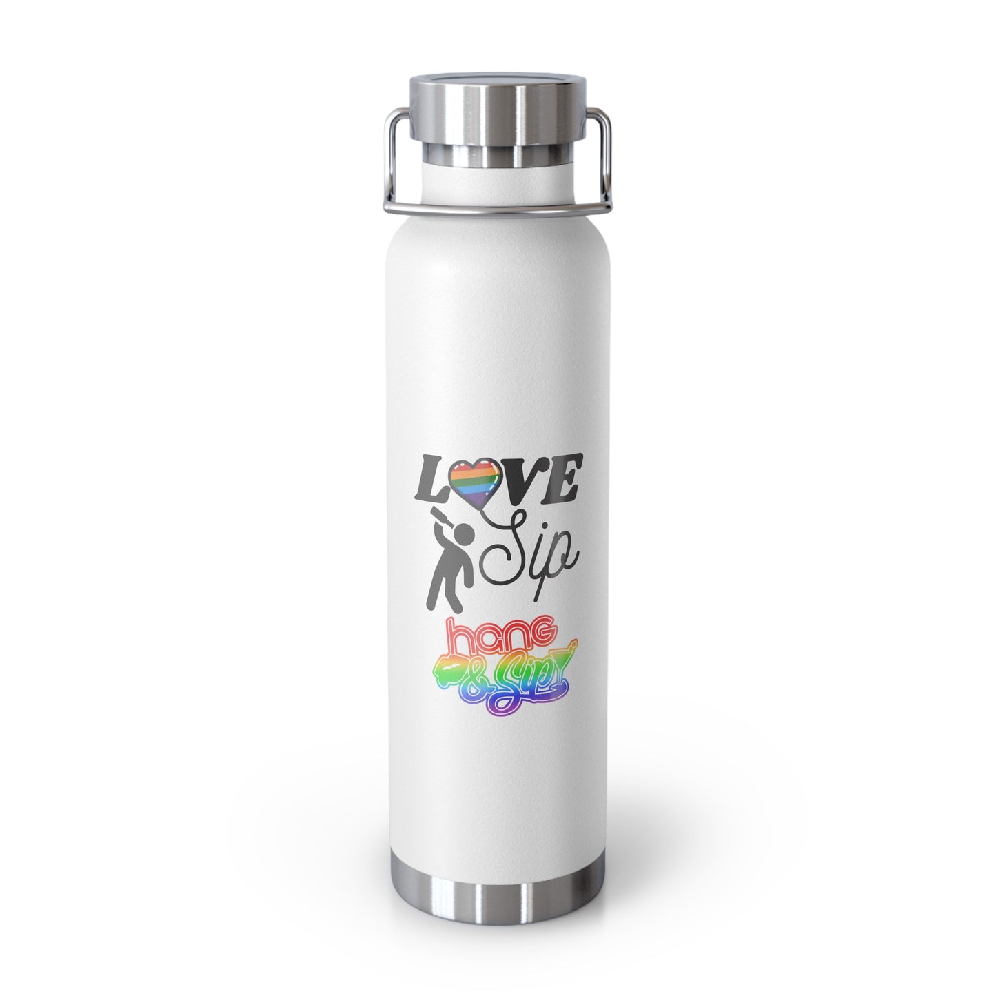 Love & Sip 22oz Copper Vacuum Insulated Bottle
