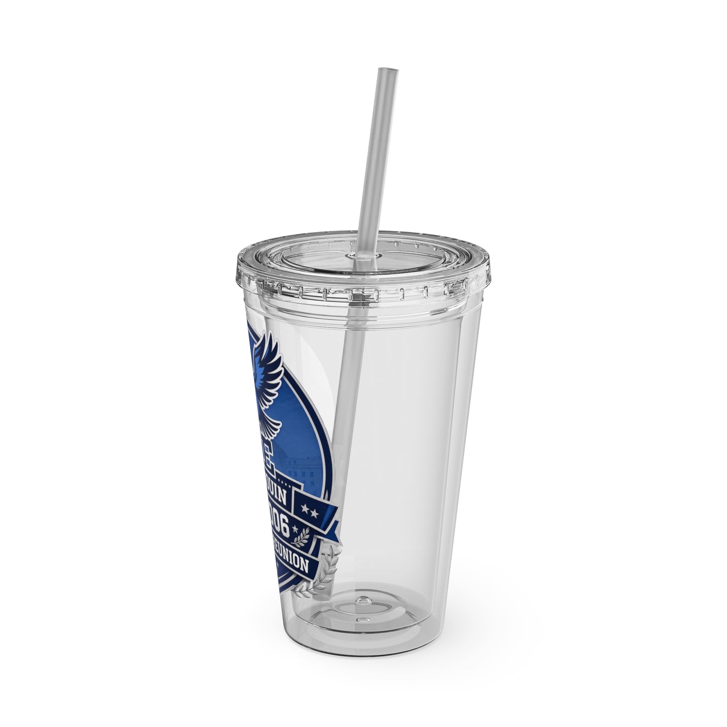 20th Reunion Commemorative Tumbler with Straw — L.E. Rabouin Class of 2006
