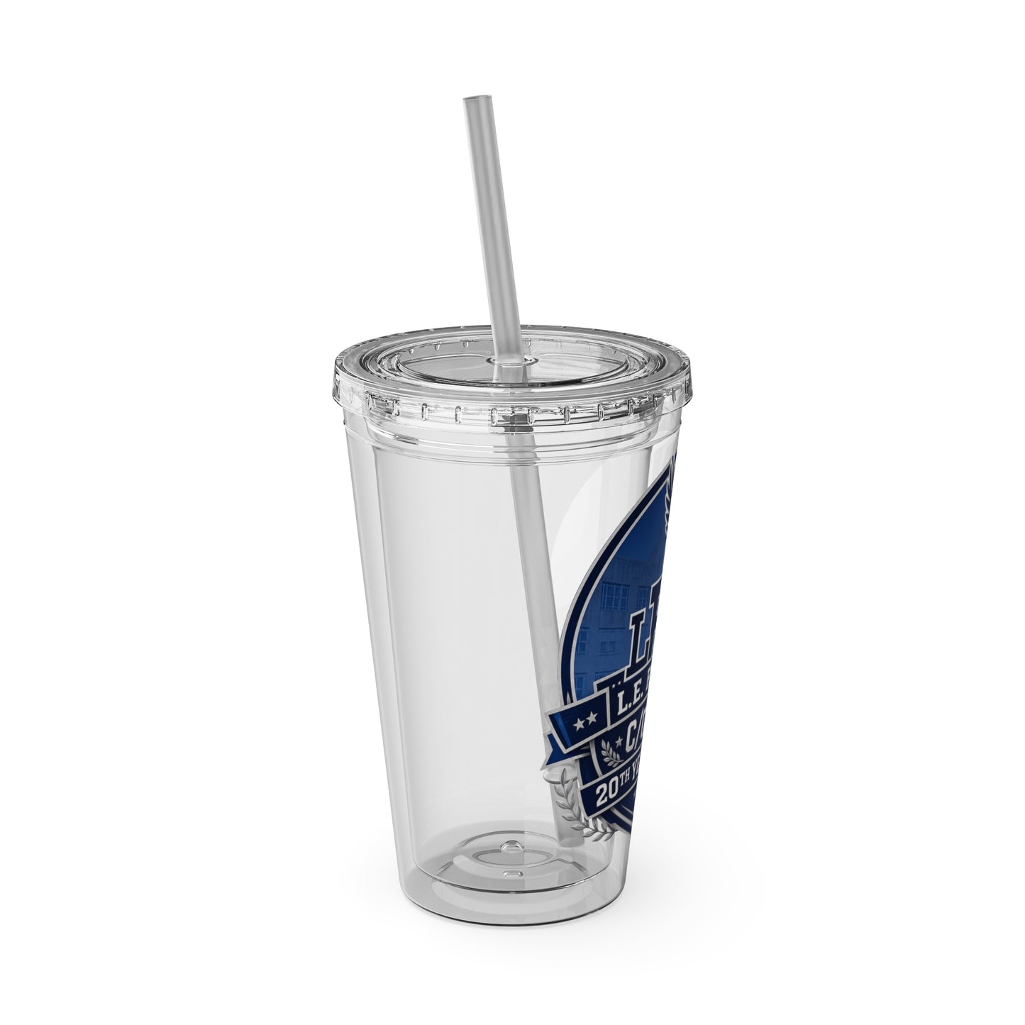20th Reunion Commemorative Tumbler with Straw — L.E. Rabouin Class of 2006