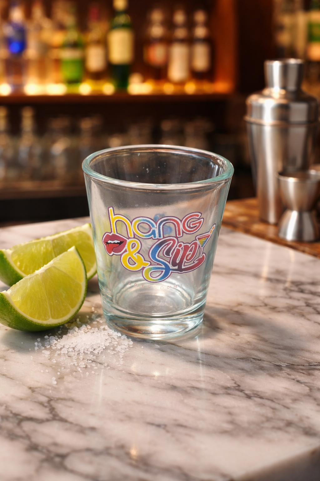 Hang & Sip Nostalgia Shot Glasses
